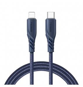 Câble Type-C vers Lightning Charge Rapide 1.2m 20W MAX Bleu