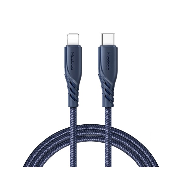 Câble Type-C vers Lightning Charge Rapide 1.2m 20W MAX Bleu