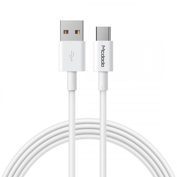 Câble USB vers Type-C 1m 5A MAX Blanc