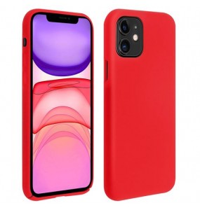 Coque iPhone Silicone Rouge