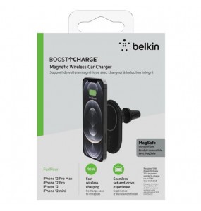 Belkin support de voiture magnetique avec chargeur à induction intégré